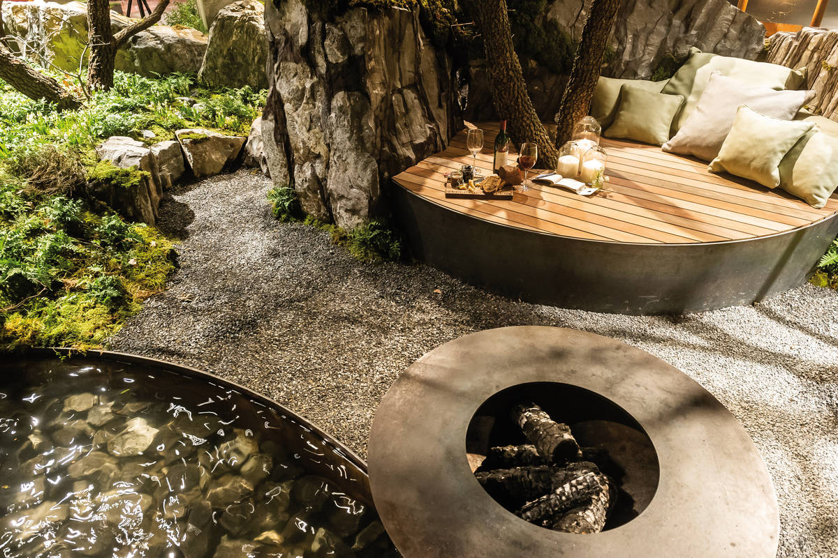 Einladung zum Ausspannen im Ideengarten «Oak and Rocks» von Gartenkultur AG.