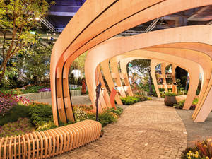 Spektakuläre Inszenierung des Branchenverbandes Jardin Suisse.