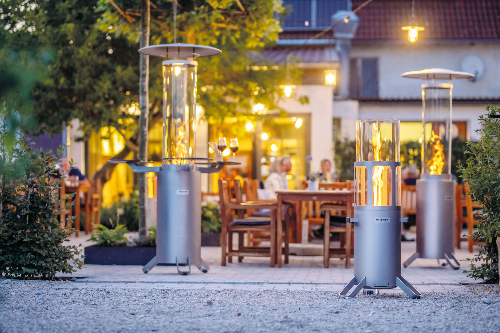 Der Heizstrahler ist ein stimmungsvolles Ambientelicht. Fotos: Ingo Rack.