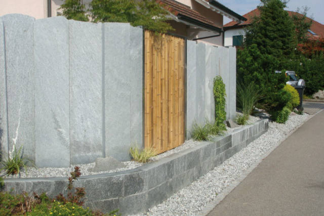 Bambus hat eine unverwechselbare Optik, die in Kombination mit Beton besonders gut zur Geltung kommt. «Bambooline», Plyfa.