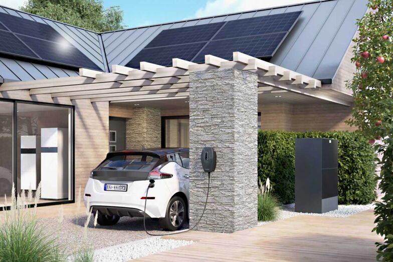 Photovoltaik, Wärmepumpe, E-Auto, Wallbox: Mit diesen Komponenten lässt sich Solarstrom effizient nutzen. www.viessmann.ch