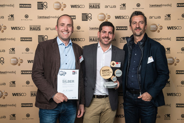 V.l.n.r. Igor Etter und Sven Baumann, Erich Meier (Mathis Meier Architekten).