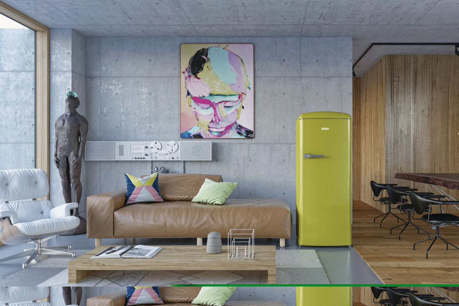 Kühlschrank im Retro-Look von Sibir.