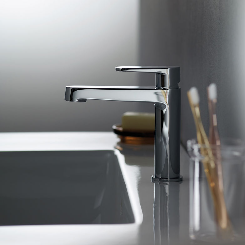 Weiche Linien und gleichzeitig kantig; das zeichnet die Armatur «Alterna architect» aus. Das Design entwarf Architekt und Designer Stephan Hürlemann.