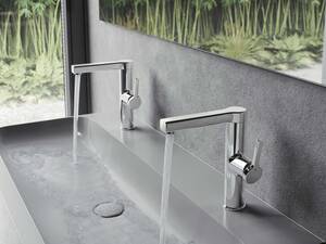 Das feine und gradlinige Design der «KWC Ava 2.0» lässt unterschiedlichen Stilrichtungen Raum. Das hochwertige Finish sorgt für eine langlebige Oberfläche. KWC Group AG.