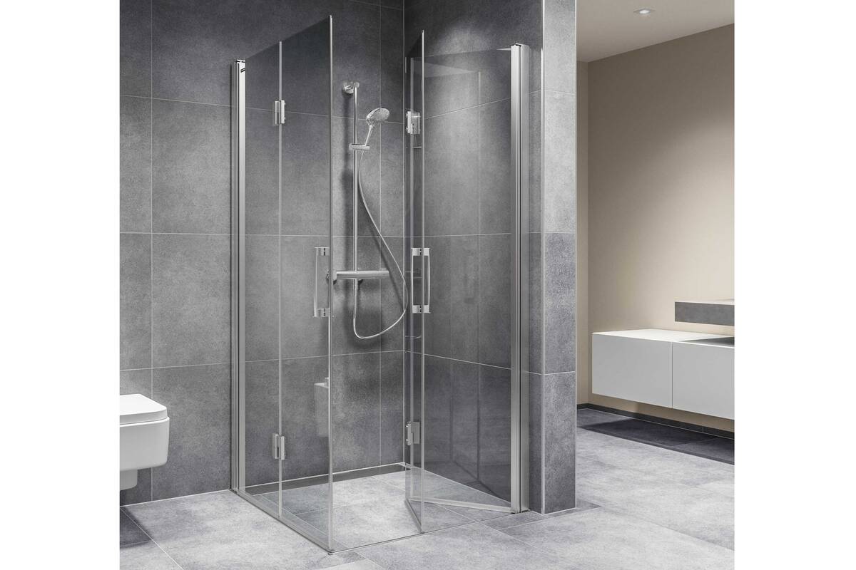 Die Soft-Close-Funktion der «Bella Vita» garantiert ein sanftes und automatisches Öffnen und Schliessen der Schiebetüre. Duscholux AG.