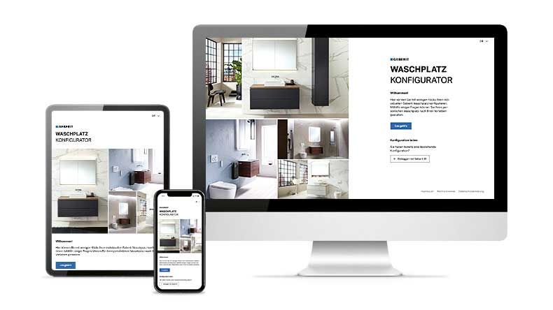 Das modulare Möbelkonzept eröffnet individuelle Gestaltungsmöglichkeiten für den Waschplatz.