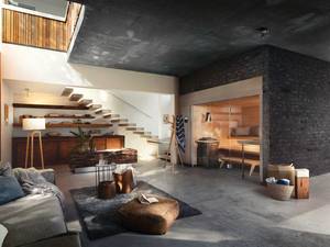 Damit wird die Sauna wohnlich: «Aura» gibt es in verschiedenen Holzdesigns, die Liegen können auf Wunsch schwebend gestaltet werden und die Matten und Kissen der Textilserie «Mollis» sind speziell für die Sauna gefertigt. Klafs.