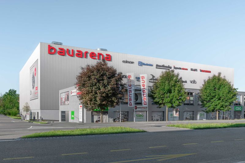 Die Informationsplattform für Profis und private Bauwillige hat 18 000 Quadratmeter Ausstellungsfläche. Die Bauarena ist mit dem Auto oder mit dem öffentlichen Verkehr gut zu erreichen.