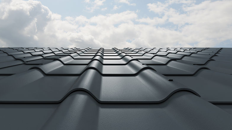 Die Kombination von Wellen und flachen Elementen ergibt ein klar strukturiertes Erscheinungsbild.