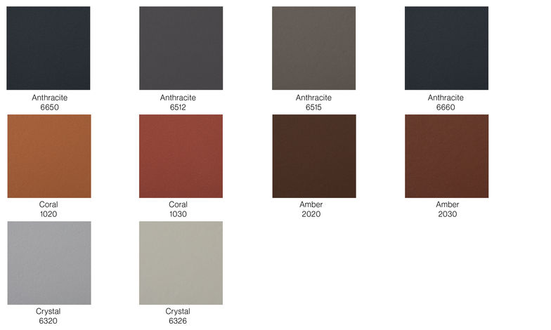 Die Dachplatte ist in zehn Farbtönen erhältlich.