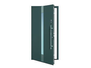 Sesam öffne Dich: Dem zusätzlich montierten Drehantrieb sei Dank auch per Funkbedienung oder Fingerscanner. Groke.