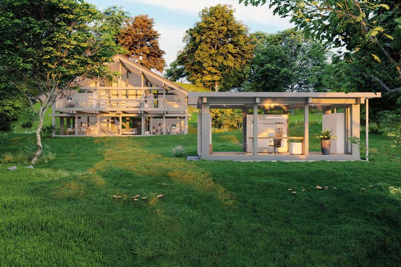 Arbeiten im Grünen: Tiny House, Huf Haus