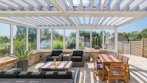 Glaselemente für den Wintergarten