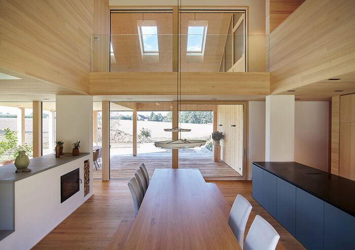 Innenansicht Holzbau ALPINA Hausbau GmbH