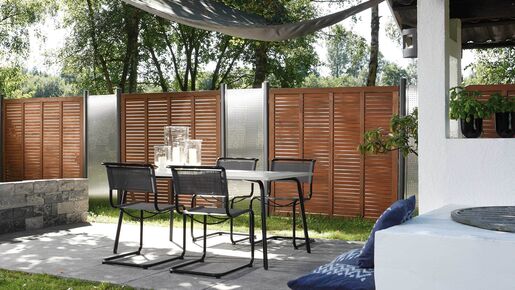 Gerne ungestört hinterm Sichtschutz