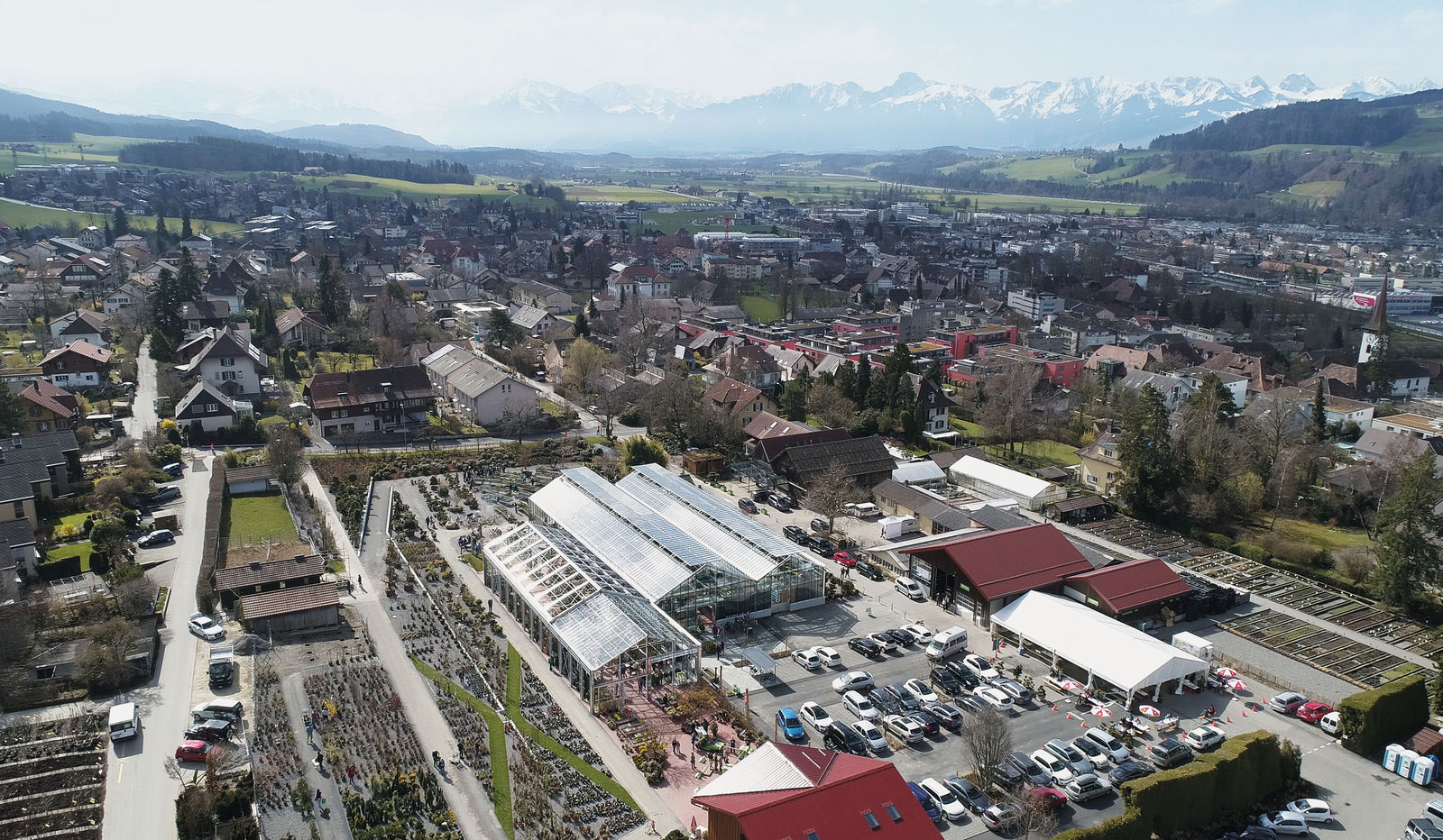 Gartencenter und Baumschule erstrecken sich über eine Fläche von 225 000 Quadratmetern.