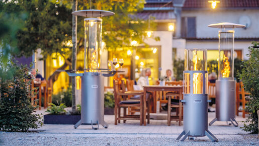 Wohlige Wärme auf der Terrasse