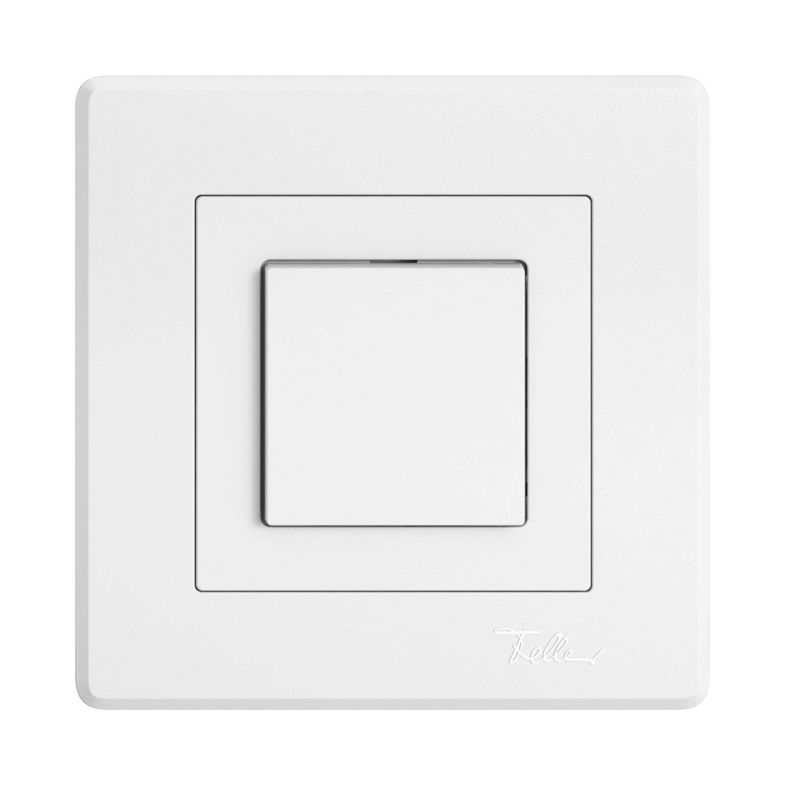 Die flache und grosszügige Oberfläche verleiht dem Schalter Modernität und zeitlose Eleganz.