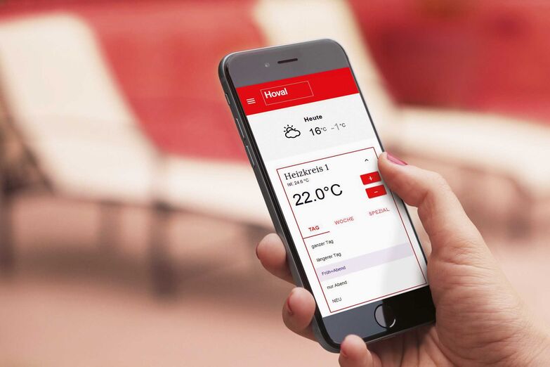 Heizungssteuerung per App und Visualisierung des Energieverbrauchs fördern den nachhaltigen Umgang mit Ressourcen. www.hoval.ch