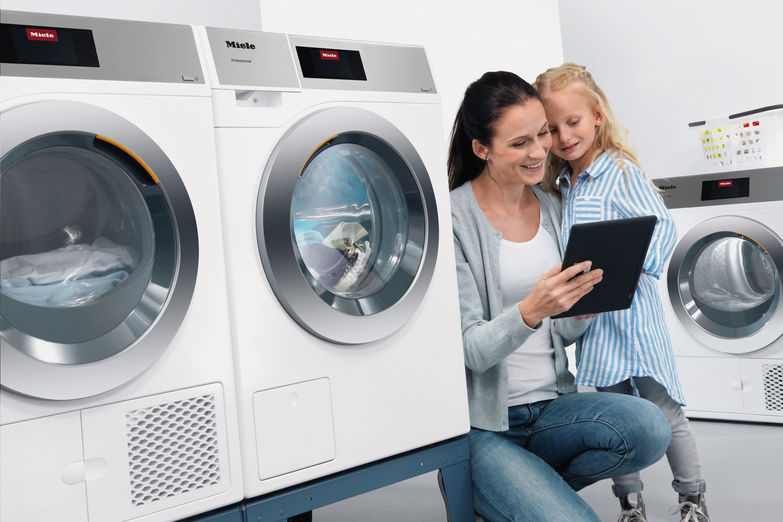 Wäschemanagement über die App: die Lösung für die Gemeinschaftswaschküche. Miele.