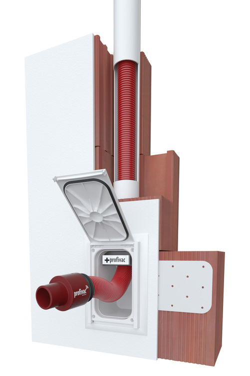 Die Dose riegelt das Rohrsystem luftdicht ab.