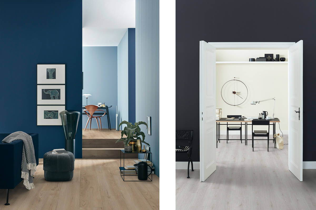 Von Wohnexperten empfohlen: Die Laminatböden der «Schöner-Wohnen» Kollektion mit perfekt nachempfundenen Holzmaserungen erfüllen alle Ansprüche an einen modernen Boden. Fühlbare Oberflächenstrukturen tragen dazu bei, dass zwischen Natur und Nachbildung auf den ersten Blick kaum ein Unterschied zu finden ist. Einer allerdings zeigt sich im Gebrauch: Laminat ist lichtecht und hat auch nach Jahren noch genau denselben Farbton wie am ersten Tag. Swiss Krono Tex.