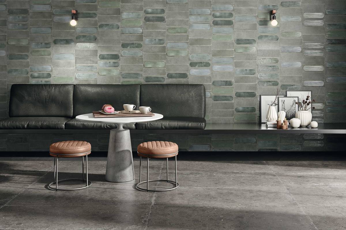 Im Ziegelformat: «Blaze» kann horizontal oder vertikal verlegt werden. Iris Ceramica.