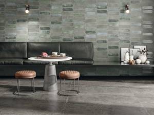 Im Ziegelformat: «Blaze» kann horizontal oder vertikal verlegt werden. Iris Ceramica.