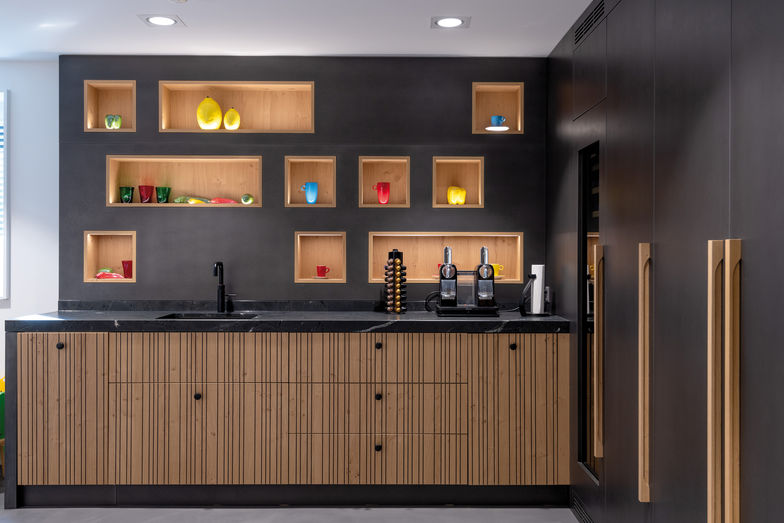 Kontrastreiche Farb- und Materialkombinationen sind zur Zeit besonders gefragt.