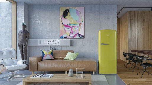 Kühlschrank im Retro-Look