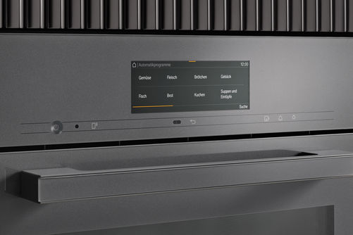 100 Prozent Dampfgarer, 100 Prozent Backofen – beides miteinander verbunden: Die neuen Combi-Dampfgarer, wie das Topmodell «DGC 7860» mit «M Touch-Display», erfüllen höchste kulinarische Ansprüche.