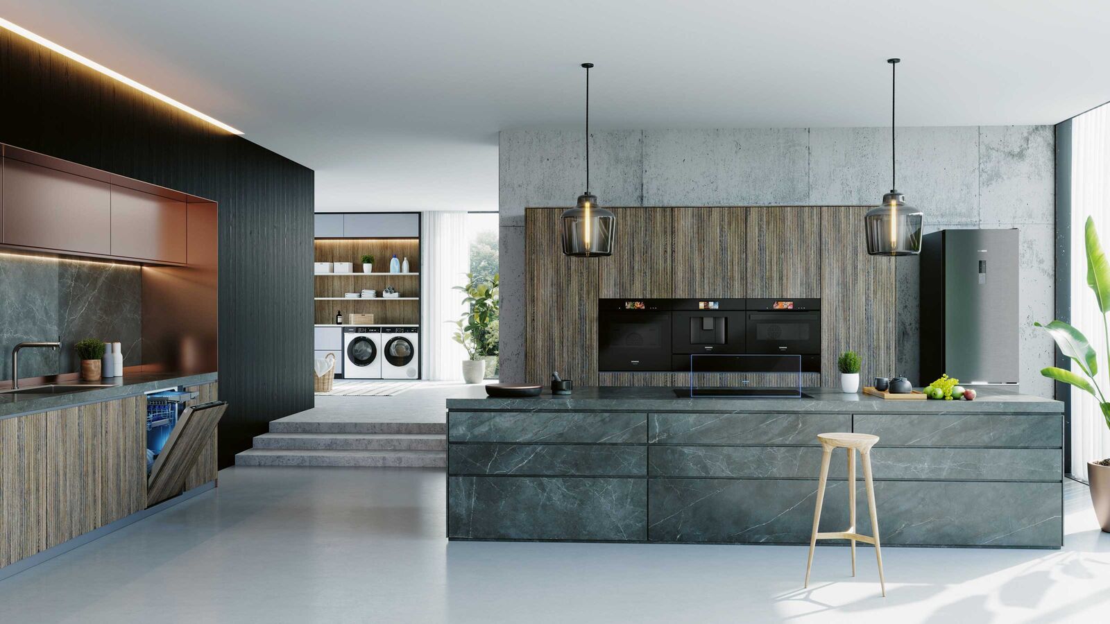 Die vernetzten Geräte der intelligenten Küche können auch aus der Ferne gesteuert werden.